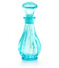 Flacon décoratif verre bleu clair 30 ml
