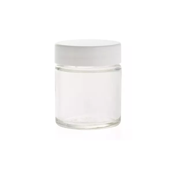 30 ml glass jar with white lid - Huiles & Sens